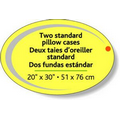 Fluorescent Chartreuse Flexo-Printed Stock Oval Label (2"x3")